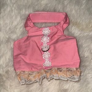 Pink and Orange Lace Pet XS harness